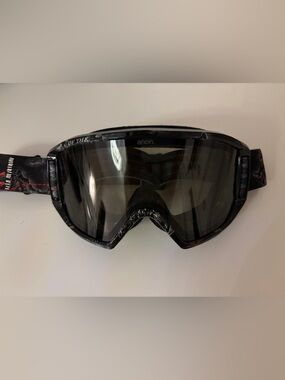 Anon Kids Smoke-Tint Black Ski Goggles - Fits Youth Medium